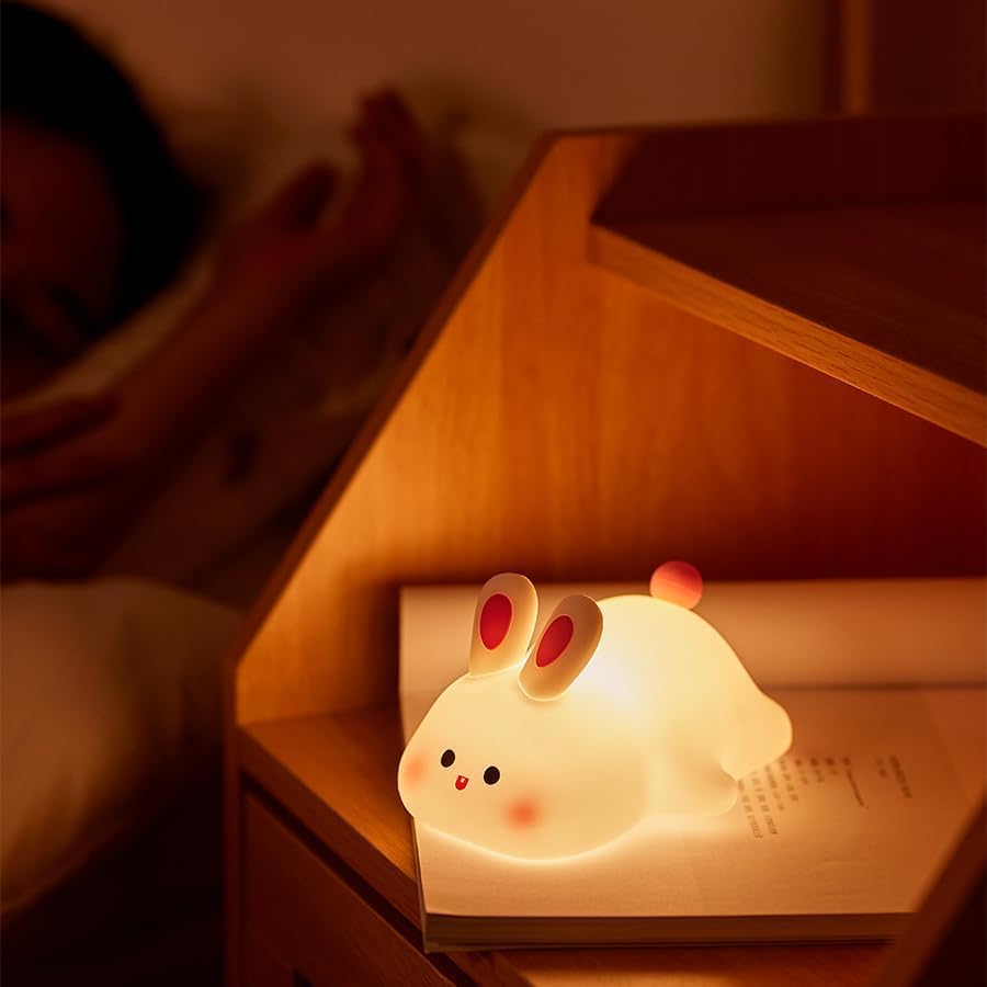 π° Cute Rabbit Night Light β Soft, Warm Glow Touch Lamp πβ¨