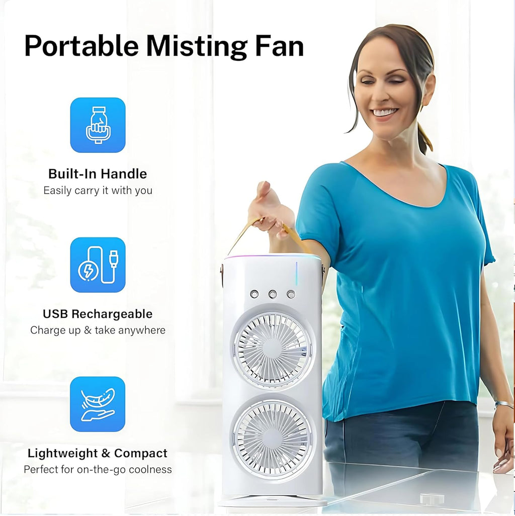 BreezeMax Mini Double-Ended Air Cooler Fan