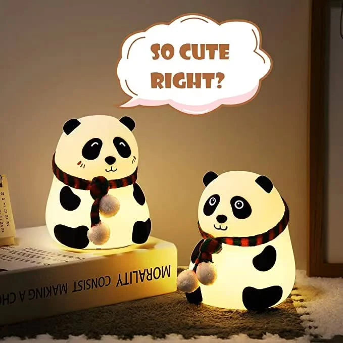 Panda Night Lamp – Adorable Touch-Activated Silicone Light for Bedroom & Gifts
